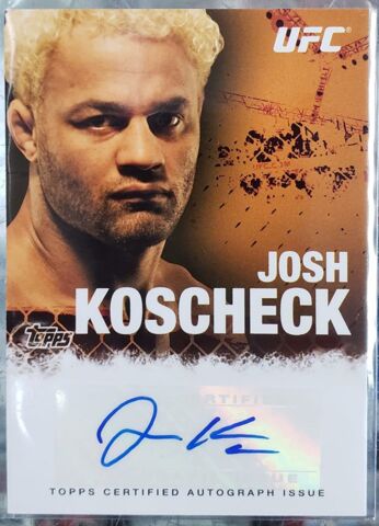 2010 Topps UFC Josh Koscheck Autograph FA-JK